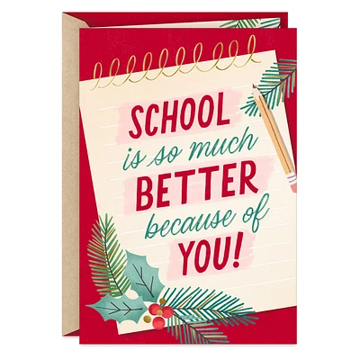 You Make School So Much Better Christmas Thank-You Card for only USD 2.99 | Hallmark