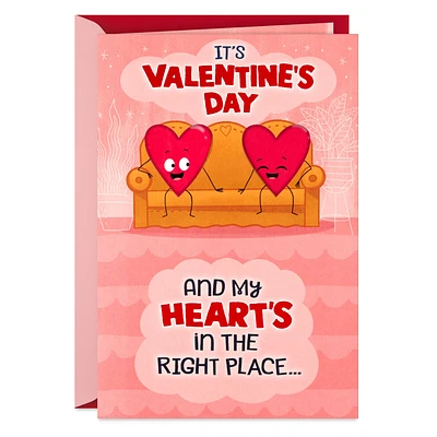 Right Next to You Funny Valentine's Day Card With Motion for only USD 5.99 | Hallmark