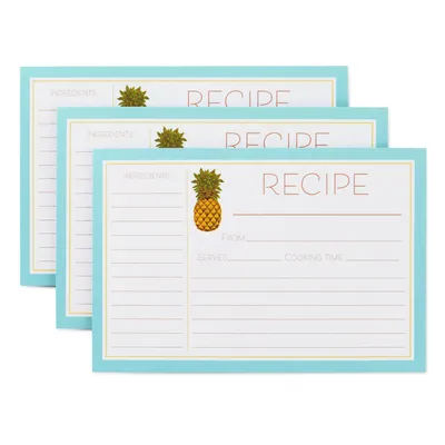 Pineapple Recipe Cards for only USD 6.99 | Hallmark