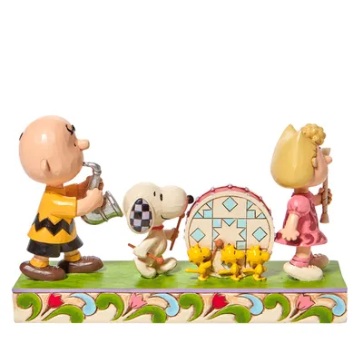 Jim Shore Peanuts Marching Band Figurine, 4.625" for only USD 94.99 | Hallmark