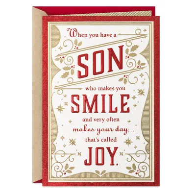 Joy, Pride and Love Christmas Card for Son for only USD 5.59 | Hallmark