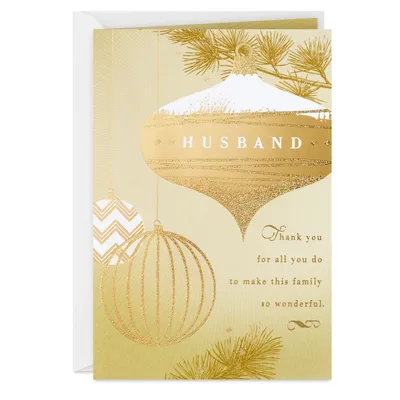 You Make Our Family Wonderful Christmas Card for Husband for only USD 5.99 | Hallmark