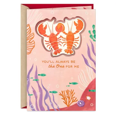 You're the One for Me Lobsters Romantic Valentine's Day Card for only USD 6.99 | Hallmark