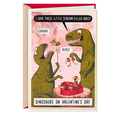 Dinosaurs and Candy Box Funny Valentine's Day Card for only USD 3.99 | Hallmark