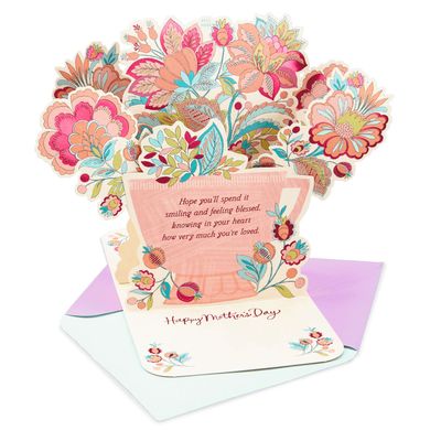 Flowers in Teacup 3D Pop-Up Mother's Day Card for Mom for only USD 7.99 | Hallmark