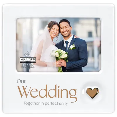 Our Wedding Ceramic Picture Frame, 4x6 for only USD 19.99 | Hallmark