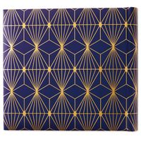 Navy and Gold Geometric Design Photo Album