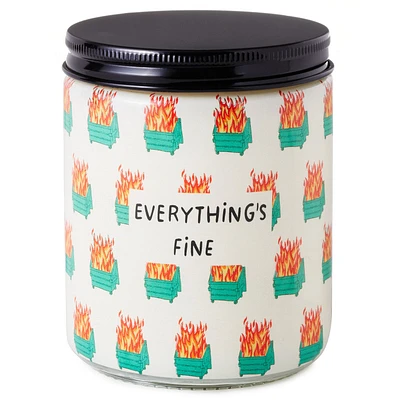 Dumpster Fire Everything's Fine Scented Single-Wick Jar Candle, 7 oz. for only USD 14.99 | Hallmark