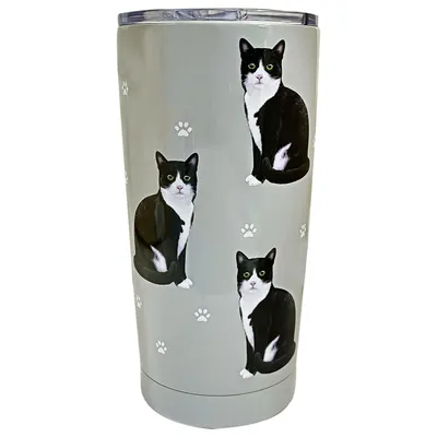 E&S Pets Tuxedo Cat Stainless Steel Tumbler, 20 oz. for only USD 24.99 | Hallmark