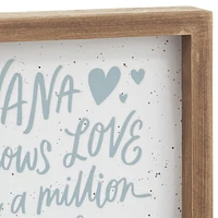 Nana Shows Love Framed Quote Sign, 7x7 for only USD 19.99 | Hallmark