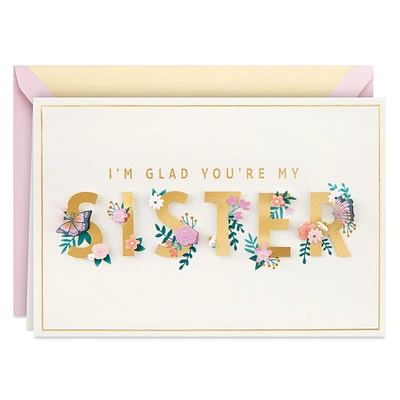 Glad You're My Sister Birthday Card for Sister for only USD 8.59 | Hallmark