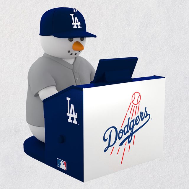 MLB Los Angeles Dodgers Baseball Jersey Metal Hallmark Ornament