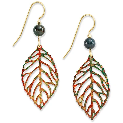 Colorful Leaf Metal Drop Earrings for only USD 21.00 | Hallmark