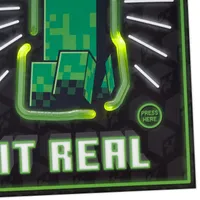 Minecraft Creepin' It Real Musical Birthday Card With Light for only USD 9.59 | Hallmark