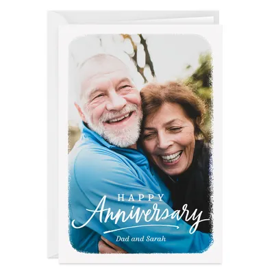 Personalized White Frame Anniversary Photo Card for only USD 4.99 | Hallmark