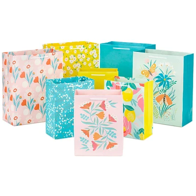 Assorted Floral and Solid 8-Pack Medium and Large Gift Bags for only USD 15.99 | Hallmark