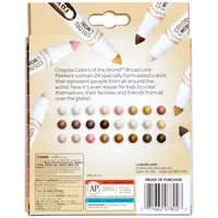 Crayola® Colors of the World Markers, 24-Count for only USD 9.99 | Hallmark