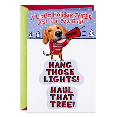 Holiday Cheer Funny Pop-Up Christmas Card for Dad for only USD 5.59 | Hallmark