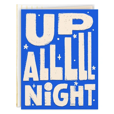 Up All Night Funny New Baby Card for only USD 3.99 | Hallmark