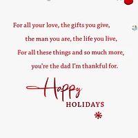 Thankful for You Christmas Card for Dad for only USD 5.59 | Hallmark