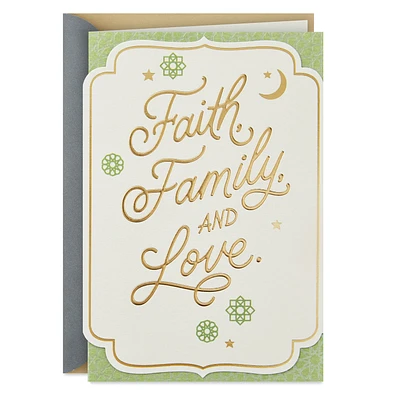 Faith, Family, Love Eid Card for only USD 5.59 | Hallmark