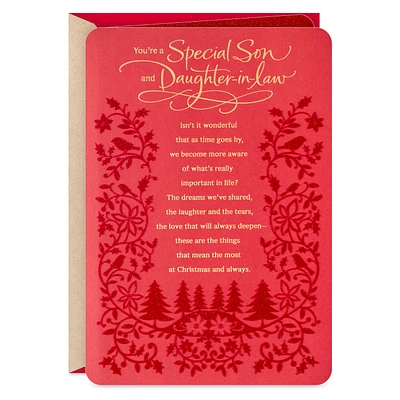 Warm Feelings Christmas Card for Son and Daughter-in-Law for only USD 6.59 | Hallmark