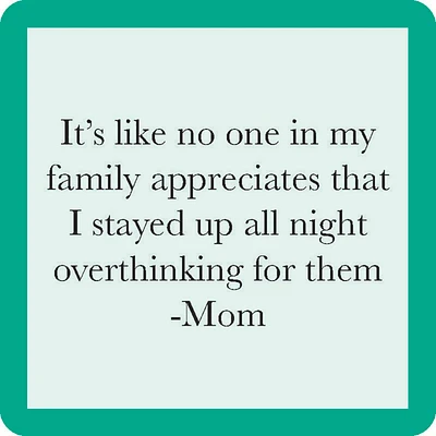 Drinks on Me Overthinking Mom Funny Coaster for only USD 4.99 | Hallmark