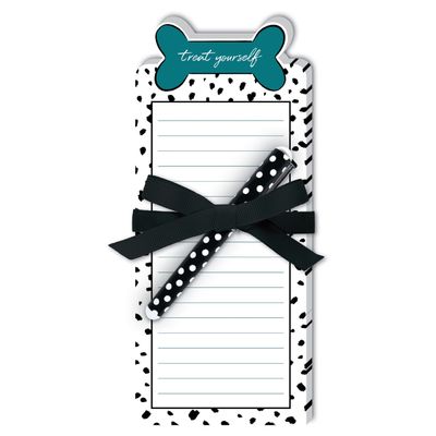 Treat Yourself Dog Bone Notepad With Pen