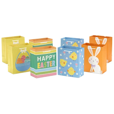 6.5" Bunny, Eggs and Chicks 8-Pack Assorted Small Easter Gift Bags for only USD 10.99 | Hallmark