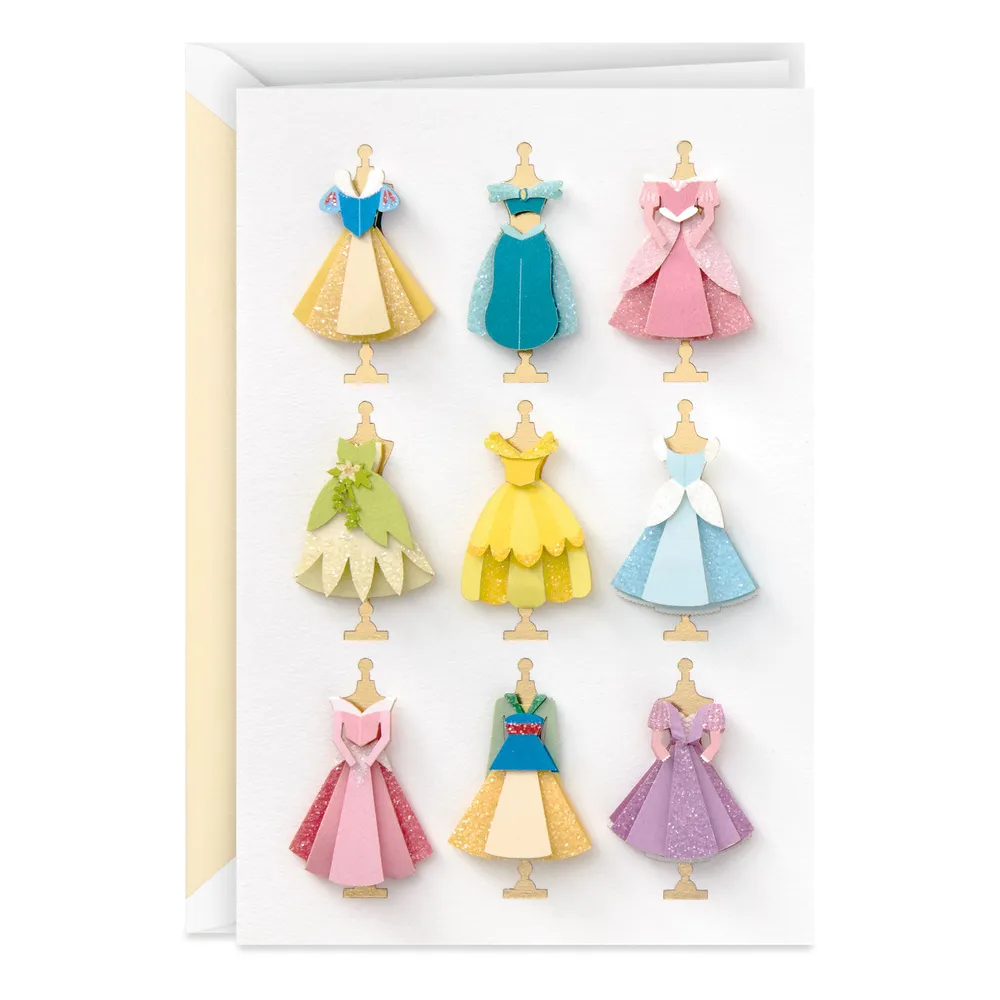 Disney Princess Dresses Blank Card for only USD 7.99 | Hallmark