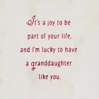 Lucky to Have a Granddaughter Like You Christmas Card for only USD 3.99 | Hallmark