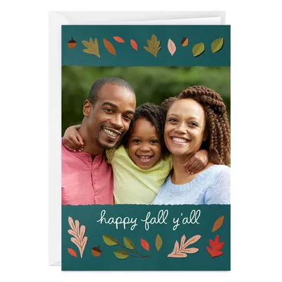 Personalized Fall Leaves Photo Card for only USD 4.99 | Hallmark