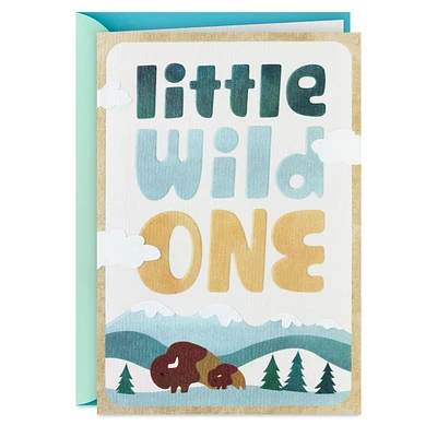 Little Wild One New Baby Boy Card for only USD 5.99 | Hallmark