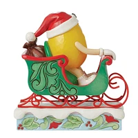 Jim Shore M&M'S Yellow in Sleigh Figurine, 5.7" for only USD 54.99 | Hallmark