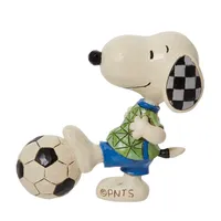 Jim Shore Peanuts Mini Snoopy With Soccer Ball Figurine, 3.25" for only USD 29.99 | Hallmark