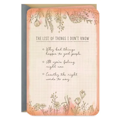 Things I Know Encouragement Card for only USD 2.99 | Hallmark