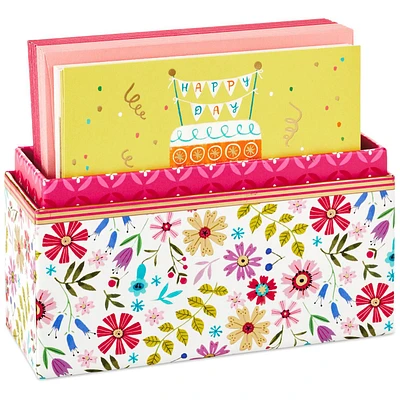 Whimsical Designs Assorted Note Cards With Caddy, Box of 30 for only USD 14.99 | Hallmark