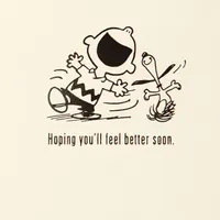 Peanuts® Charlie Brown and Snoopy Sending Hugs Get Well Card for only USD 4.59 | Hallmark