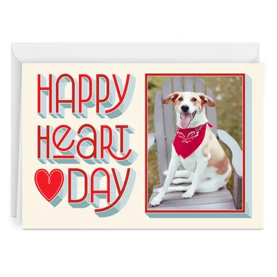 Personalized Happy Heart Day Valentine's Day Photo Card for only USD 4.99 | Hallmark