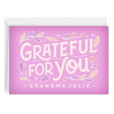 Personalized Grateful for You Card for only USD 4.99 | Hallmark