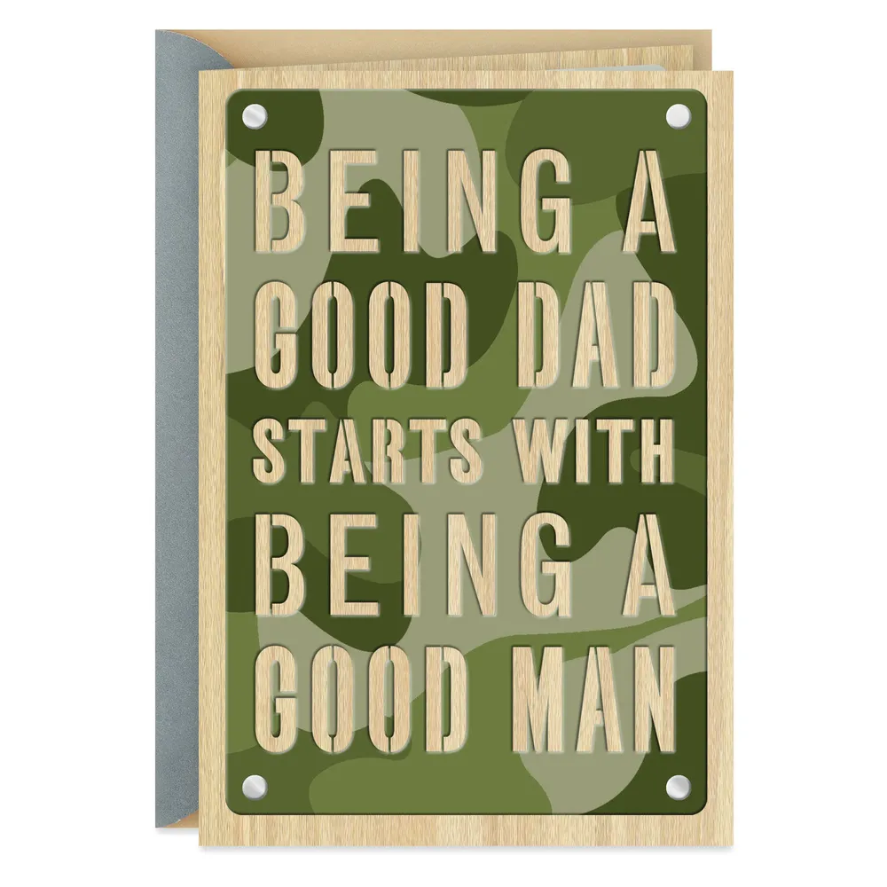 A Good Dad and a Good Man Father's Day Card for only USD 4.99 | Hallmark