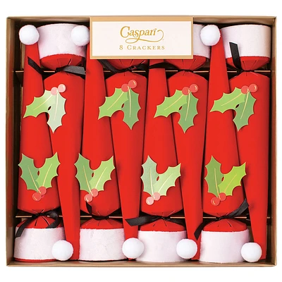 Caspari Santa Hat Christmas Crackers, Box of 8 for only USD 27.99 | Hallmark