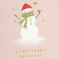 A Very Merry Christmas Snowman and Cardinal Christmas Card for only USD 5.99 | Hallmark