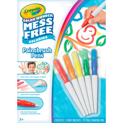 Crayola® Color Wonder Paintbrush Pens and Drawing Pad Set