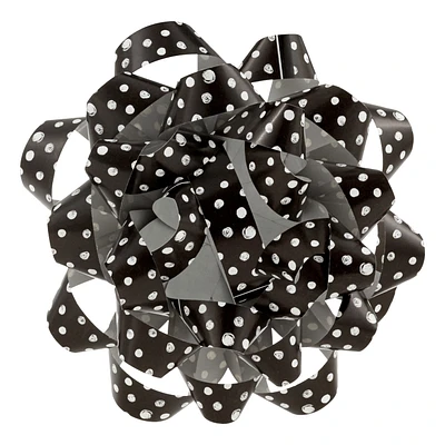 4.6" Black With Gray Dots Recyclable Gift Bow for only USD 1.99 | Hallmark
