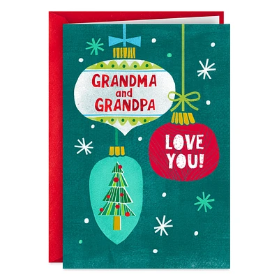 Love You Christmas Card for Grandma and Grandpa for only USD 2.50 | Hallmark