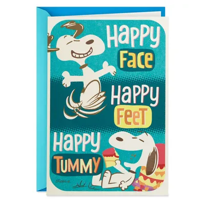 Peanuts® Snoopy Happy Feet Pop-Up Birthday Card for only USD 3.99 | Hallmark