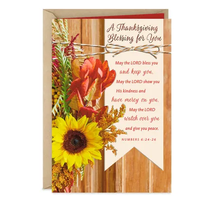 A Blessing for You Religious Thanksgiving Card for only USD 2.00 | Hallmark