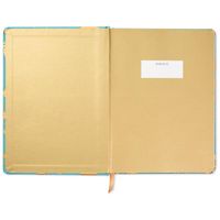 Gold Toile on Aqua Hardback Notebook for only USD 14.99 | Hallmark