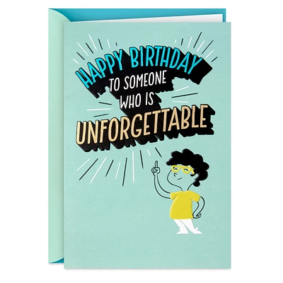 You're Unforgettable Funny Pop-Up Birthday Card for only USD 4.99 | Hallmark